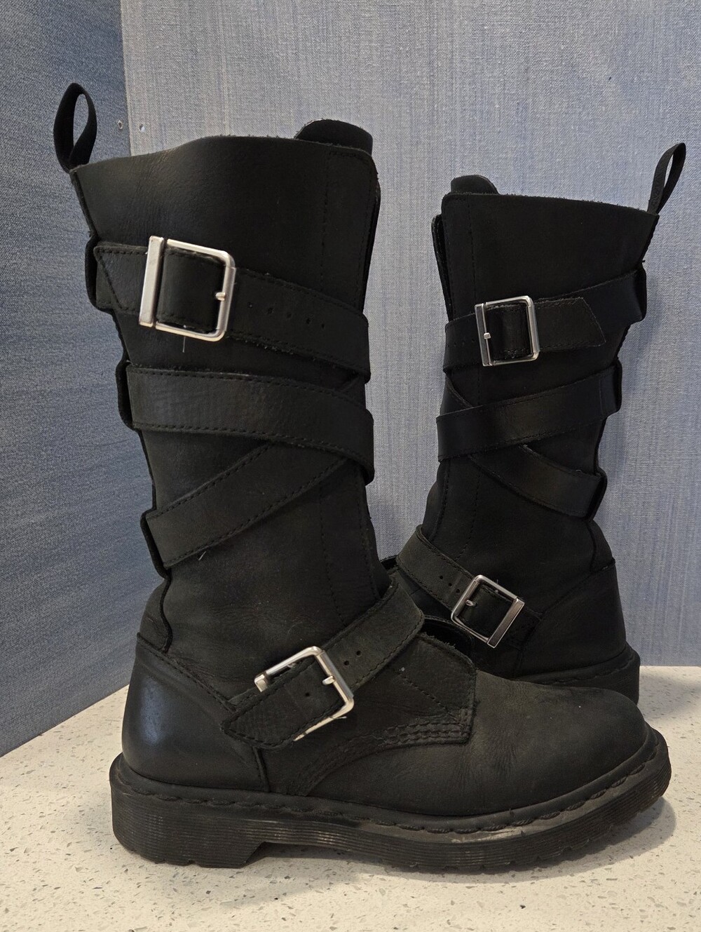Dr.Martens Black Lauren Calf Strap Boots